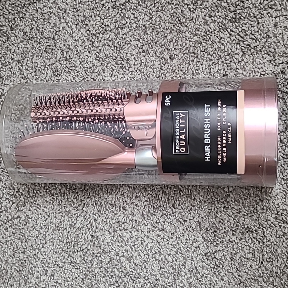 Rose Gold Hair Brush Set